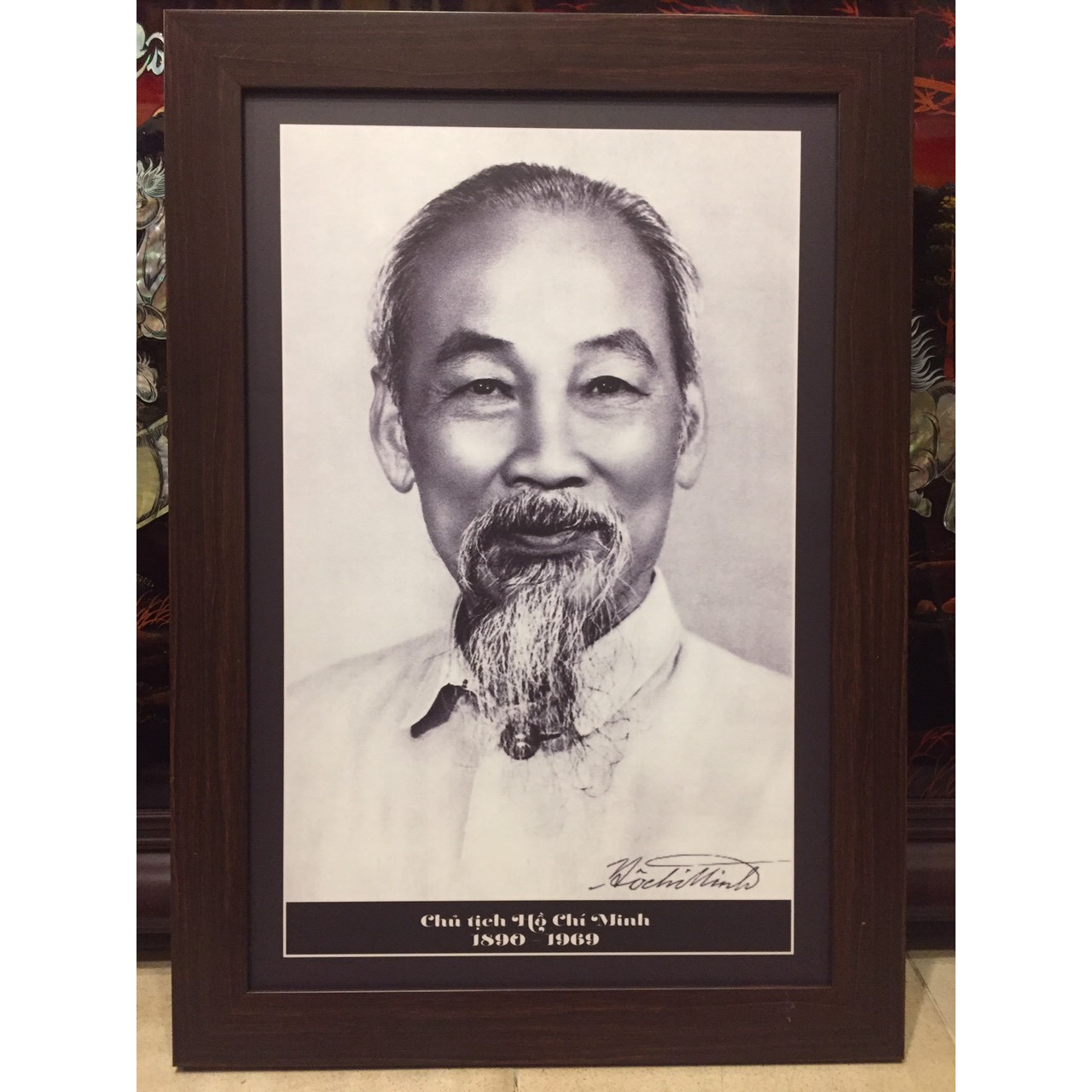 Ảnh in đen trắng, Chủ tịch Hồ Chí Minh - B08