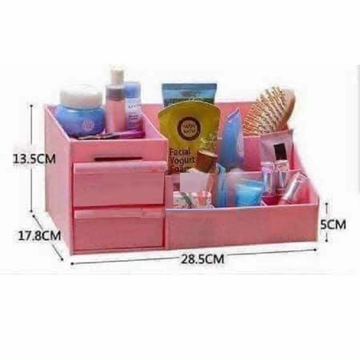 Khay mỹ phẩm 2 tầng nhiều ngăn đa năng