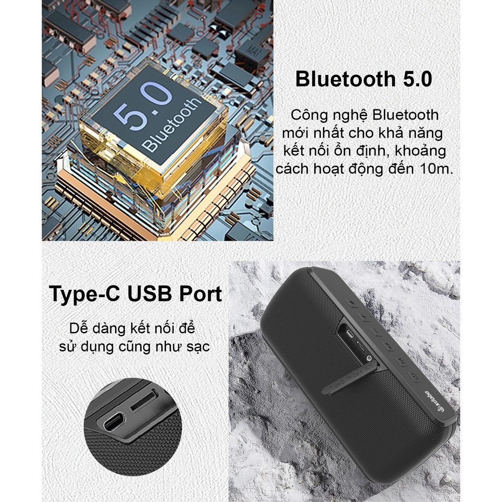 Loa Bluetooth 5.0 Xdobo X8 II Công Suất 60W, Loa Di Động Ngoiaf Trời Chống Nước IPX5, Hỗ trợ 3 chế độ phát Bluetooth/Thẻ TF/AUX - Hàng chính hãng