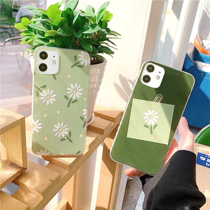Ốp Lưng iPhone Viền Trong Hoa Cúc Dành Cho iPhone 6 / 6 Plus / 7 / 7 Plus / 8 / 8 Plus / X / Xs / Xs Max / 11 / 11 Pro / 11 Pro Max / 12 / 12 Pro / 12 Pro Max