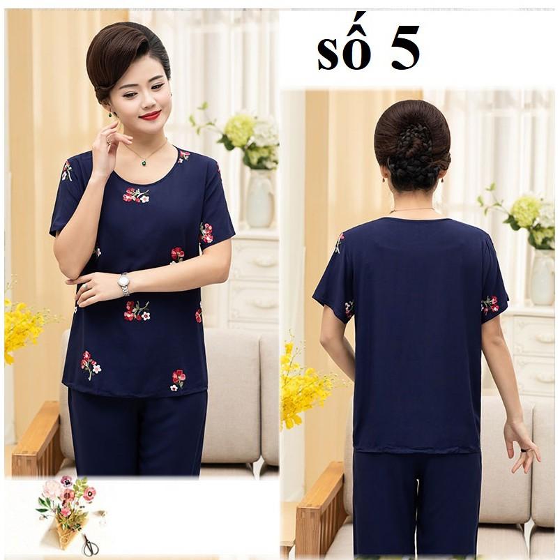 Bộ đồ mặc nhà trung niên cho mẹ_hàng sẵn