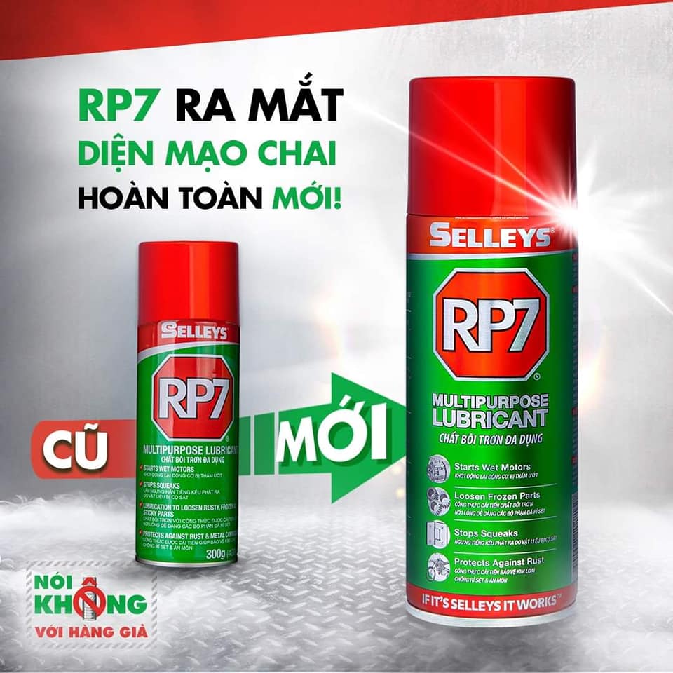 Bình xịt chống gỉ sét và bôi trơn Selleys RP7 350g