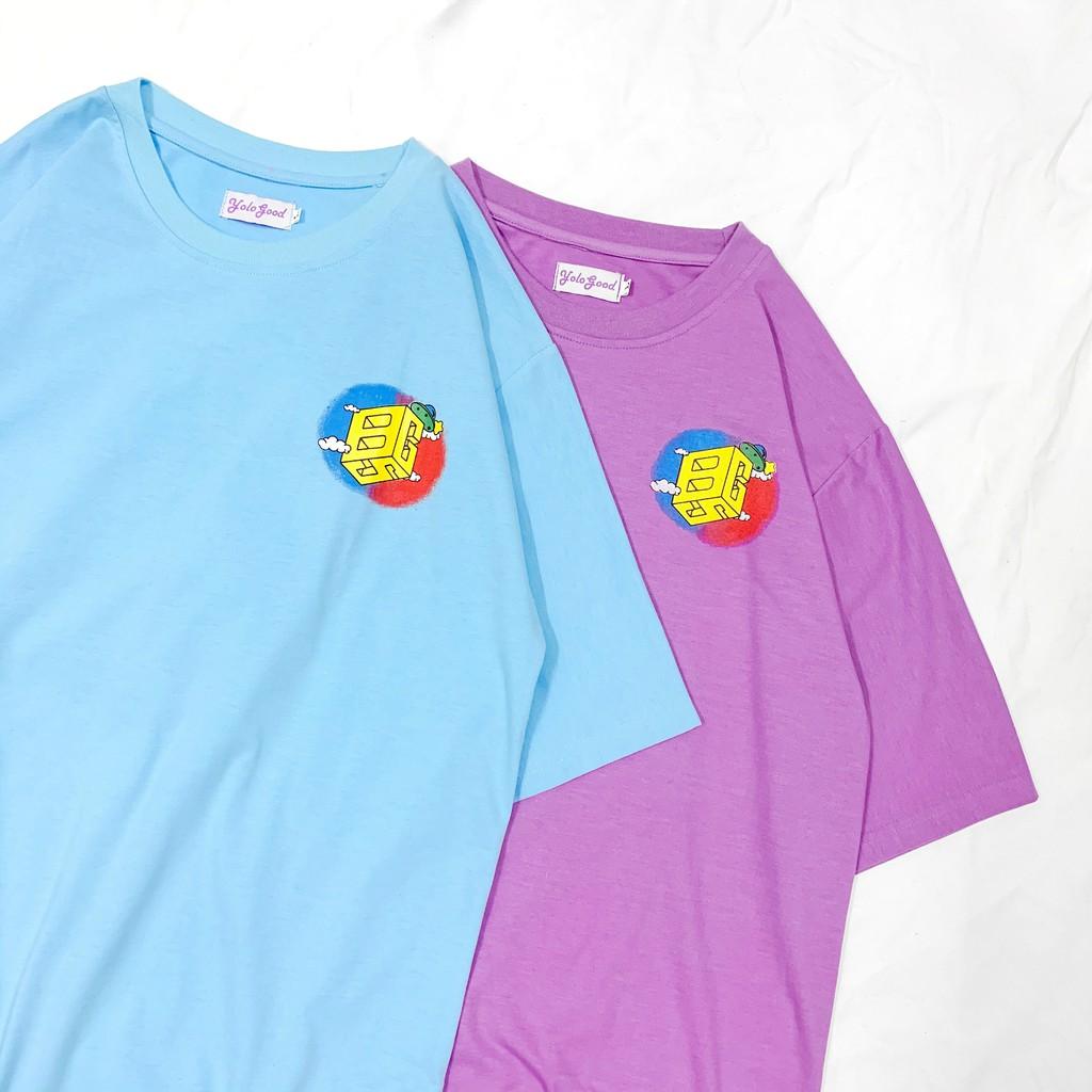 Áo Thun Tay Lỡ Unisex CHUỘT BUBBLE GUM Form Rộng