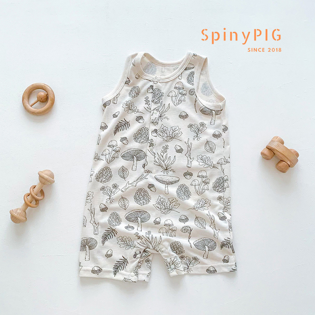 Bộ body cho bé sơ sinh 0-3 tuổi body đùi vải Waffle cao cấp mềm mát cho bé trai bé gái mùa hè