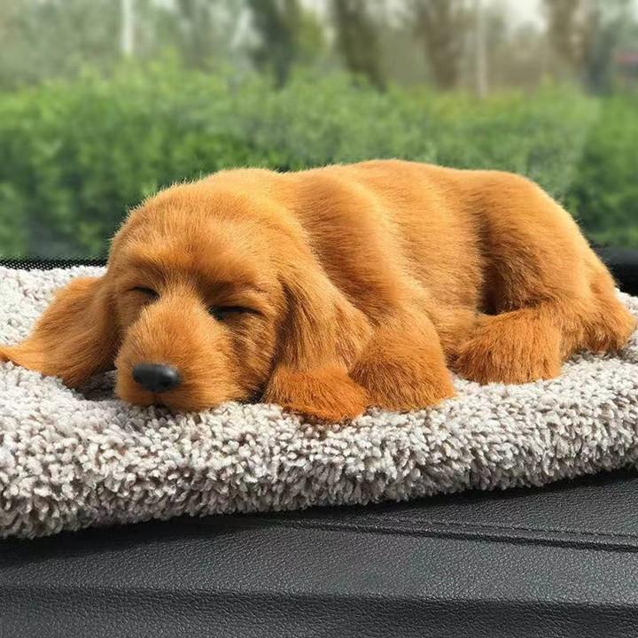 Tượng để xe ô tô, trang trí ô tô, chó trang trí ô tô kèm than hoạt tính