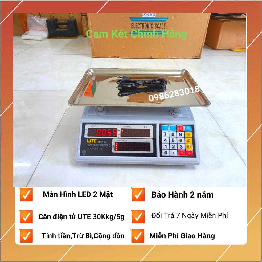 Cân điện tử tính tiền UTE dùng cho bán hàng trái cây,hàng thịt,cá tạp hóa