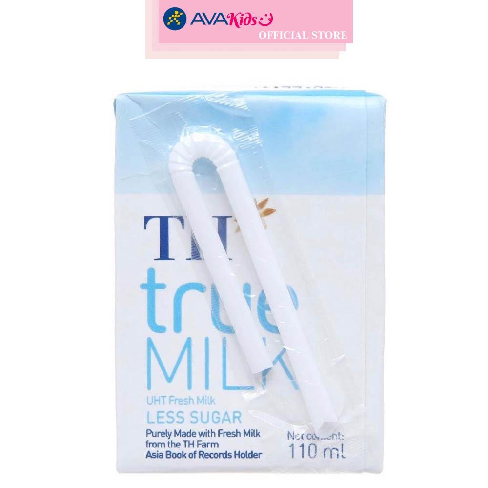 Thùng 48 hộp sữa tươi tiệt trùng TH true MILK ít đường 110 ml (từ 1 tuổi)