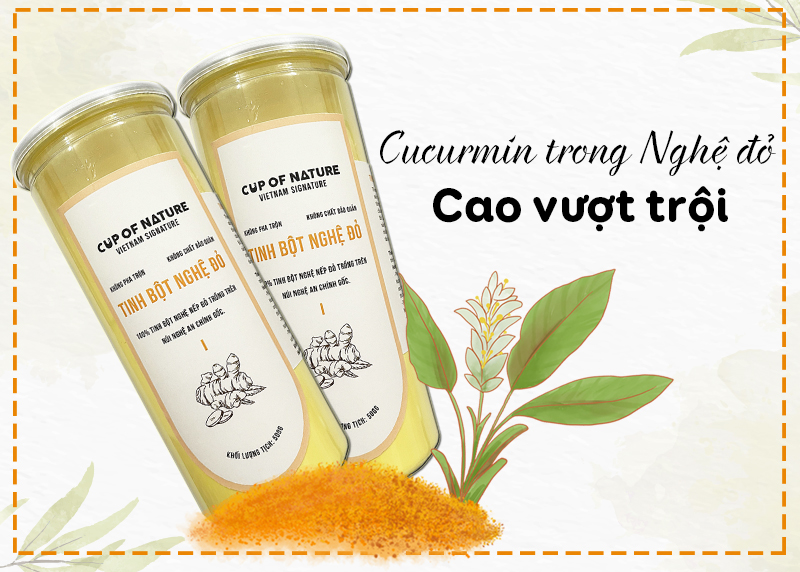 Tinh bột nghệ đỏ Cup Of Nature nguyên chất cao cấp 500g