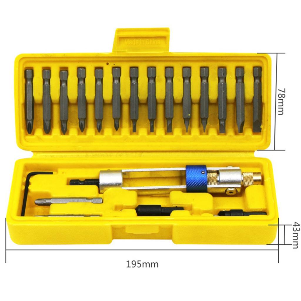 20pcs Multi Screwdriver Set  Drill Driver Countersink Bits & Wrench