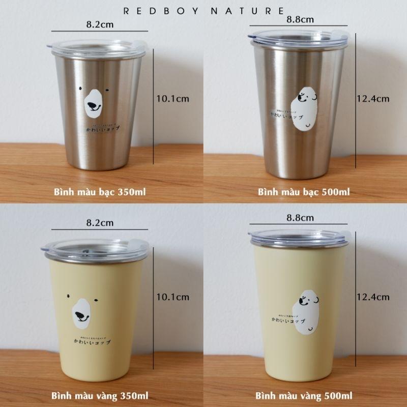 CỐC COFFEE GẤU 350ML- 500ML