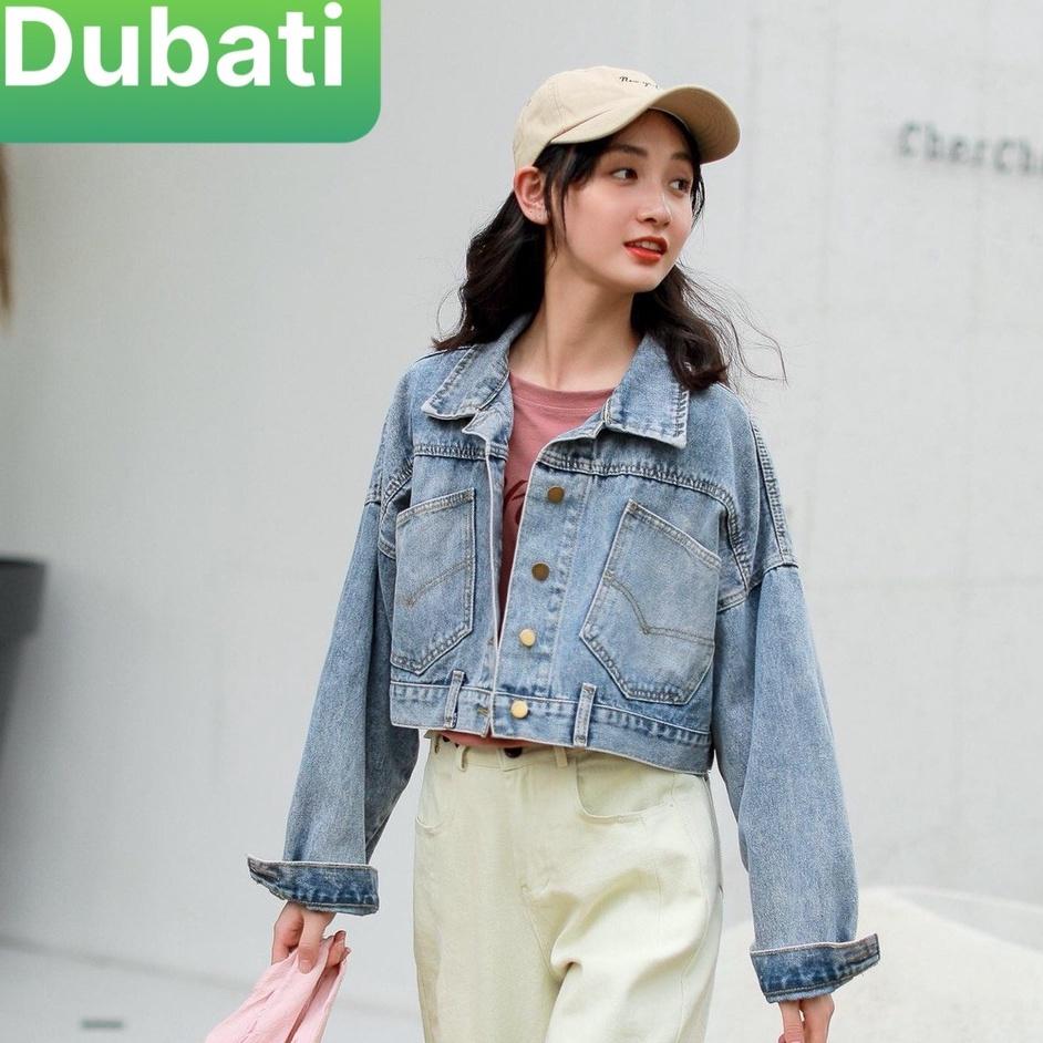 ÁO KHOÁC JEAN NỮ 3 CÚC SAU CÁ TÍNH THỜI TRANG SIÊU HOT- DUBATI FASHION