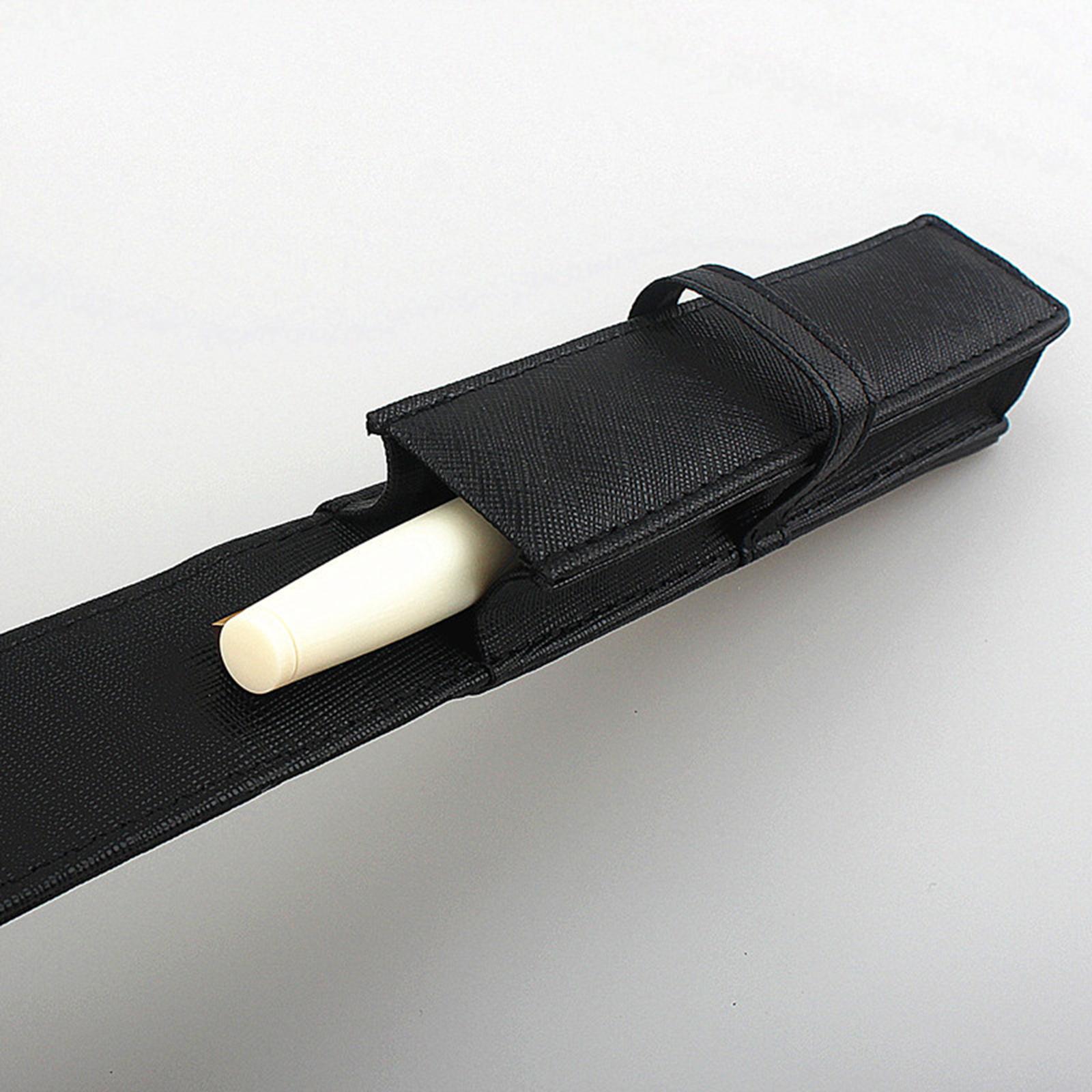 PU Leather Pencil Case Pens Holder Organizer Pouch Retro Style Pen Bag for Businessmen, Students, Adults, Home, School