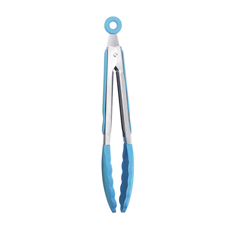 Kẹp Gắp Thức Ăn Chống Dính Tay Cầm Thép Không Gỉ Đầu Silicon Dễ Sử Dụng Dài 27.5cm