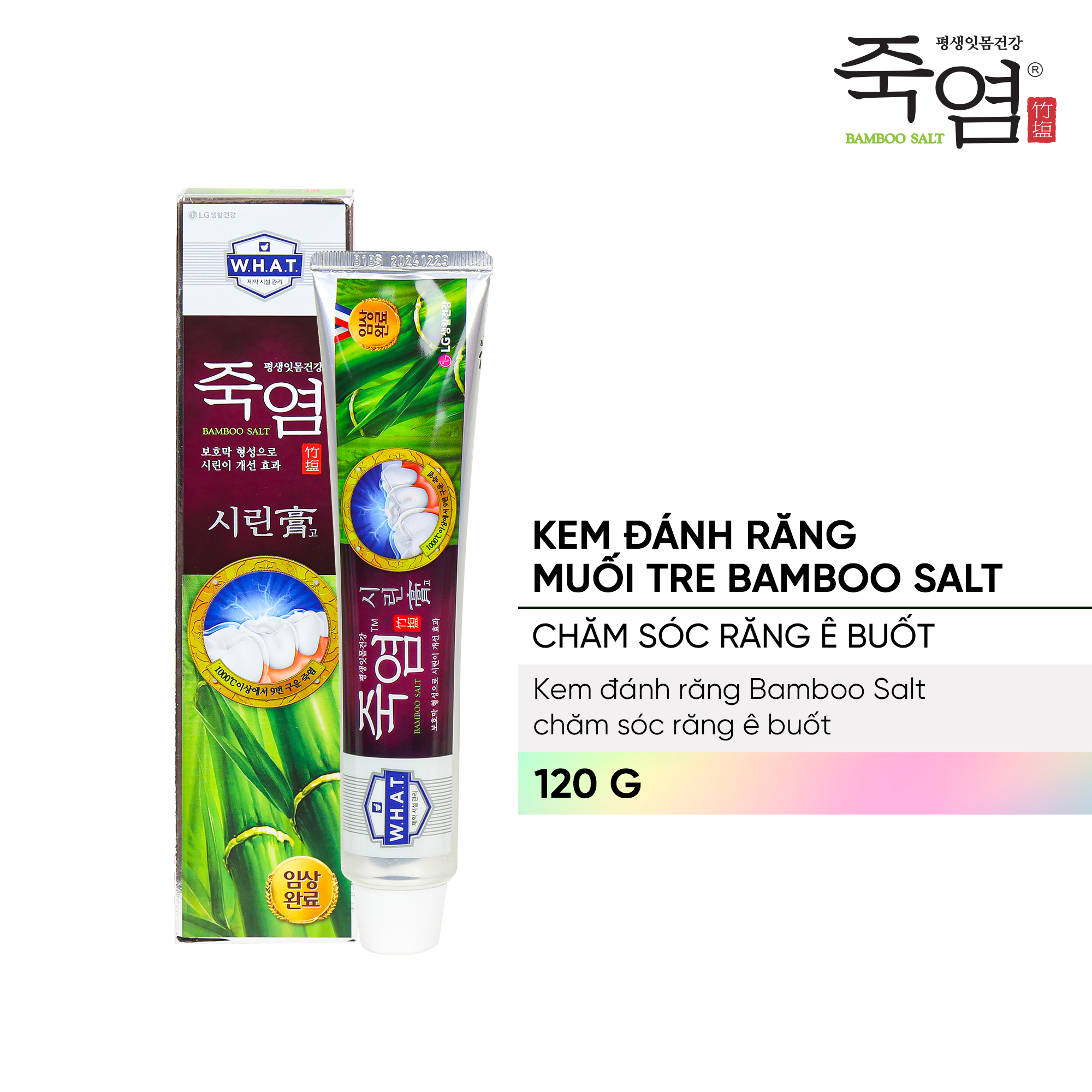 Kem đánh răng Bamboo Salt Shirinnee chăm sóc răng ê buốt 120g