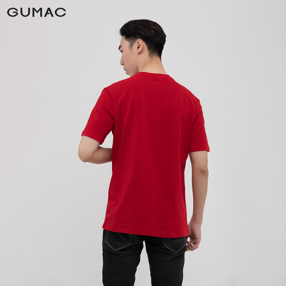 Áo thun nam in chữ GUMAC đủ màu, đủ size, phong cách năng động trẻ trung ATNB1183