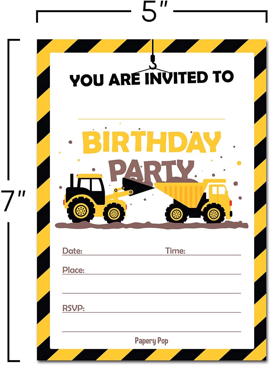 Thiệp Mời Sinh Nhật cho bé Birthday Invitation Card phg46