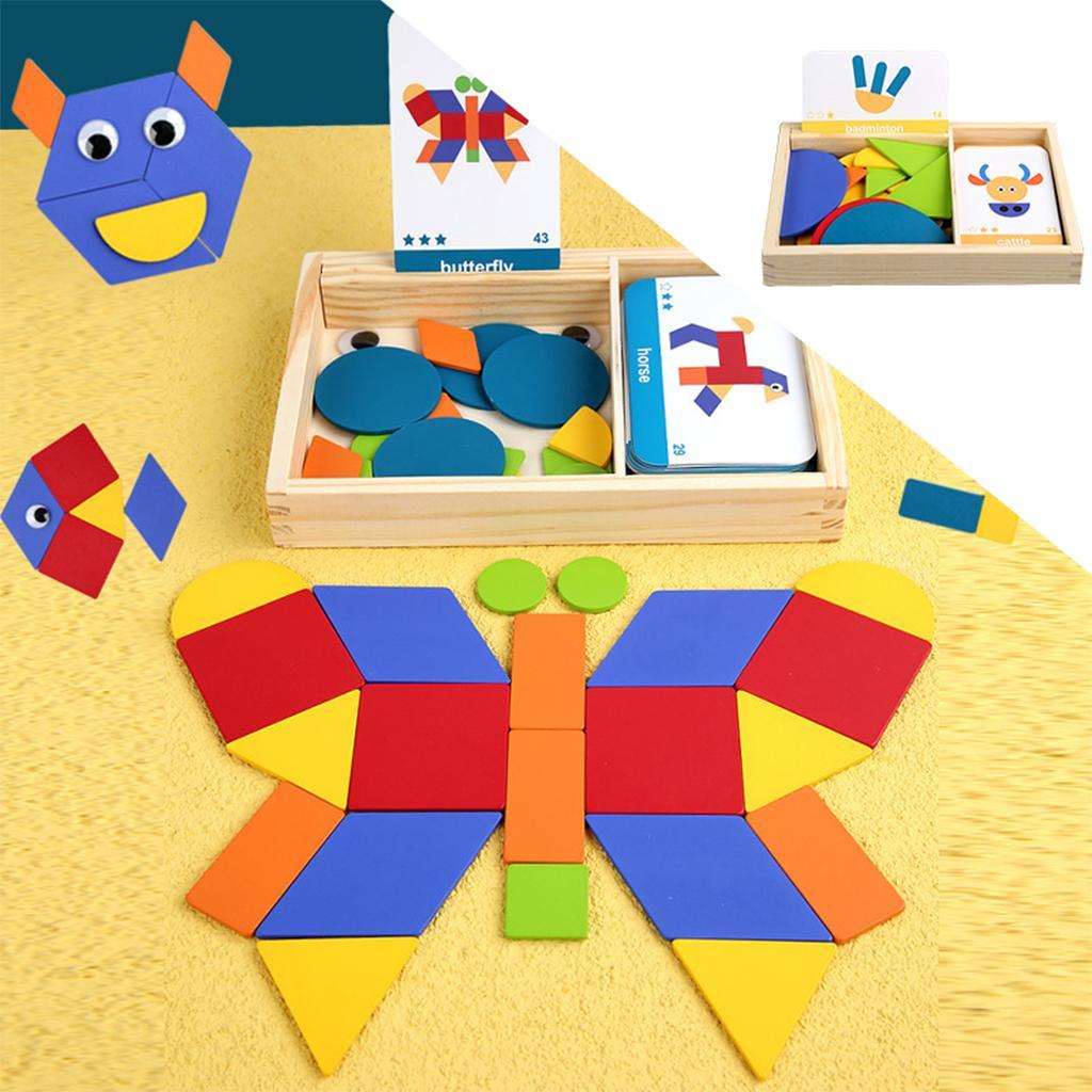 Wooden Jigsaw Puzzle Toy Games Montessori Educational Toys For Kids Gift