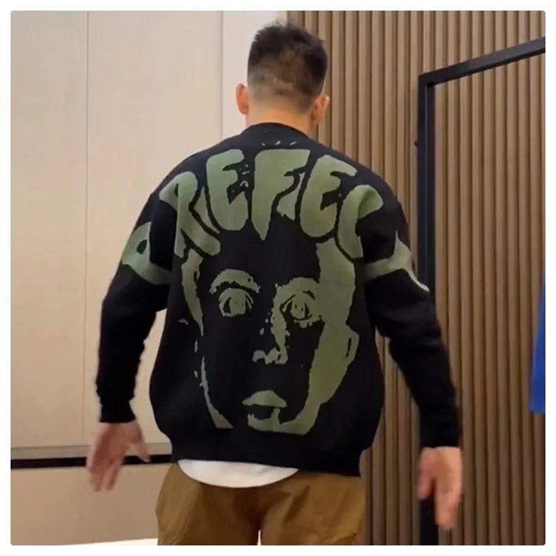 Áo Khoác Cardigan Dệt Kim Mỏng Cổ Chữ V Dáng Rộng Thời Trang Xuân Thu Hàn Quốc Cho Nam Nữ Cỡ M-3XL 2021