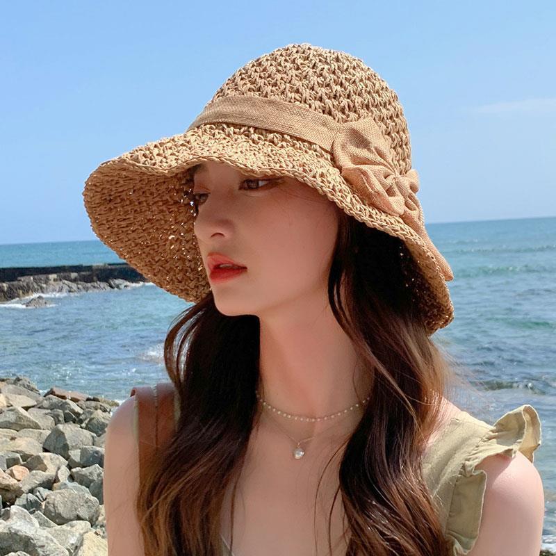 Mũ Cói Rộng Vành / Nón Rộng Vành Nữ / Nón Chống Nắng / Mũ Trùm Đầu Chống Nắng / Nón Cói Rộng Vành Chống Tia UV Thời Trang Dành Cho Nữ