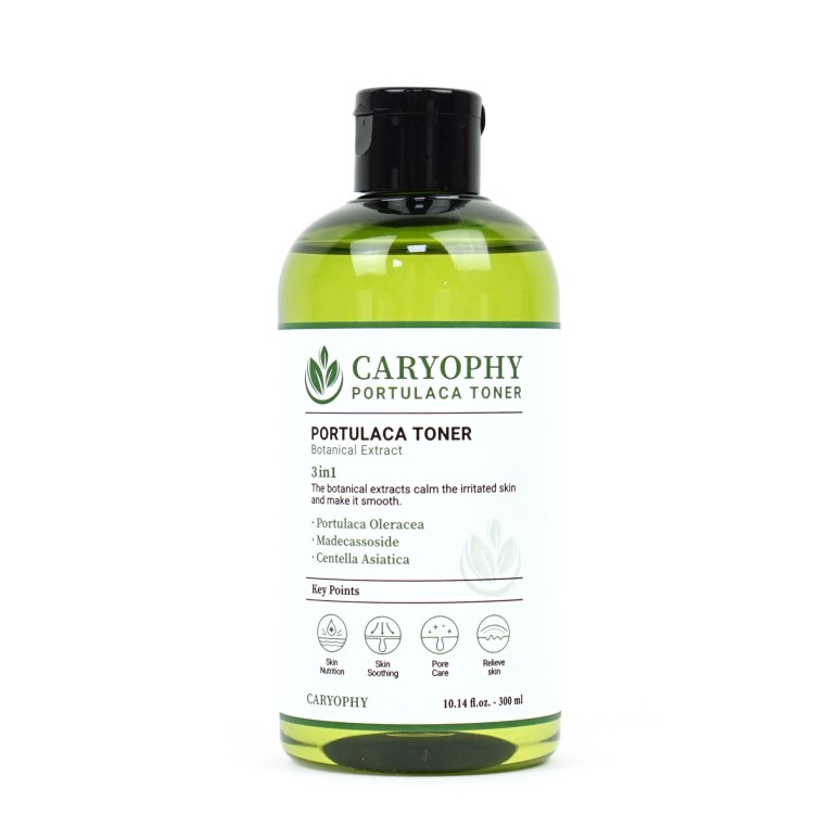 Nước hoa hồng dưỡng da giảm mụn Caryophy Portulaca Toner 300ml