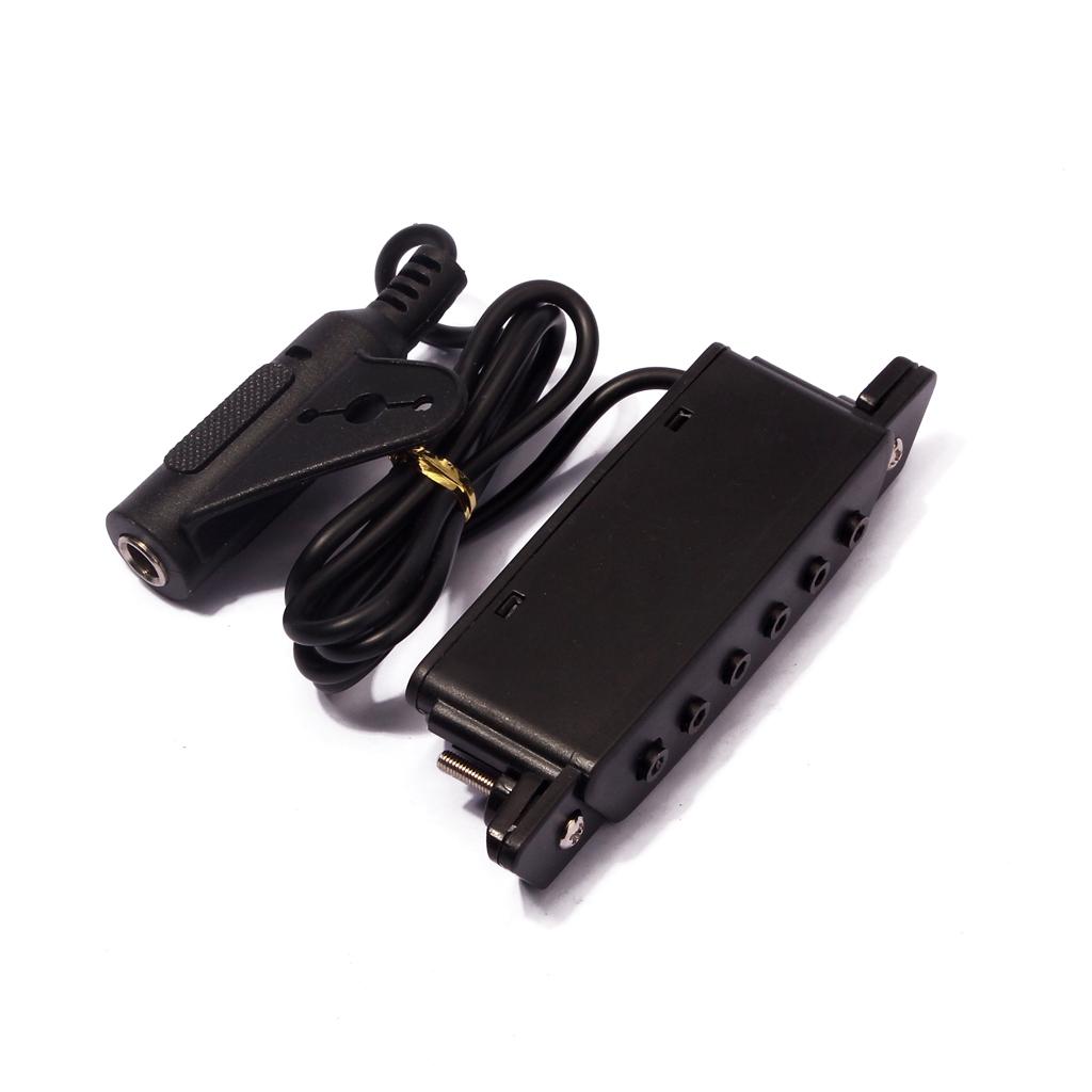 Magnetic Soundhole Pickup for Acoustic Guitar EQ with 6.35mm Output Endpin Jack