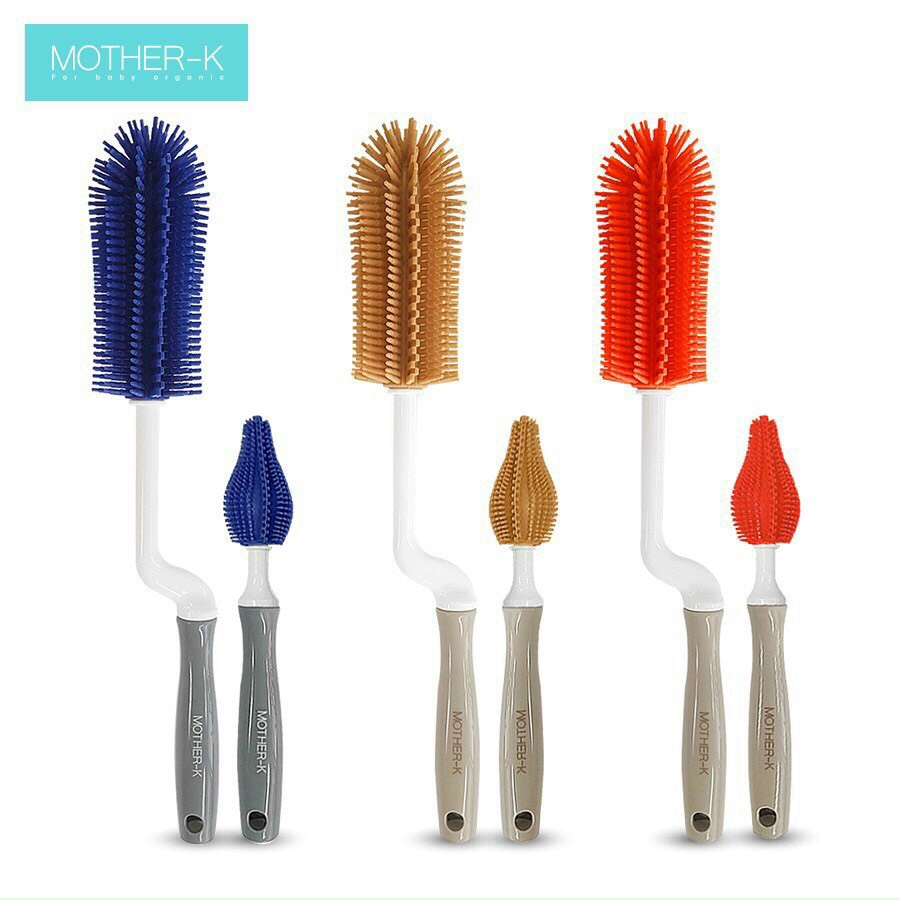 Bộ cọ bình sữa, núm ti Silicone Mother-K