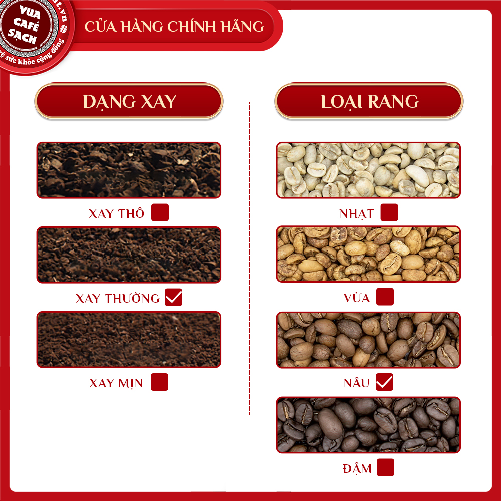 Cà phê xay nguyên chất THƯỢNG HẠNG 2 Signature Coffee No.2 truyền thống với hương thơm nhẹ, hậu vị ngọt - 250g