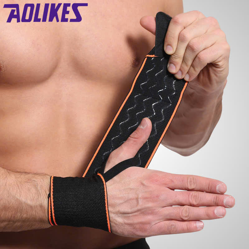 Đai cuốn bảo vệ cổ tay Aolikes 1541 có xỏ ngón