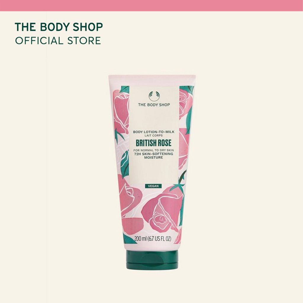 Sữa Dưỡng Thể The Body ShopBritish Rose Lotion-to-Milk 200ml