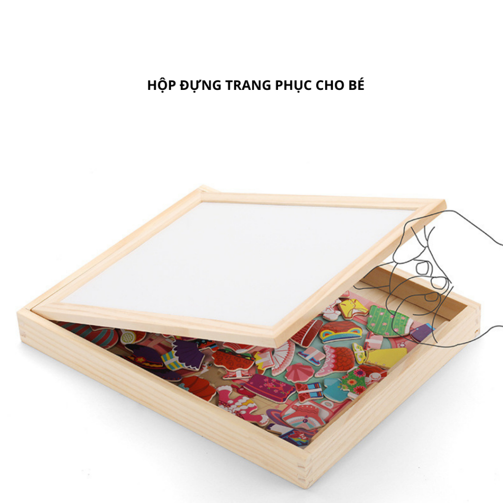 Đồ Chơi Cho Bé Gái, Đồ Chơi Ghép Hình Nam Châm Nhà Thiết Kế Thời Trang, Quà Sinh Nhật, Đồ Chơi Giáo Dục Phát Triển Trí Não Cho Bé