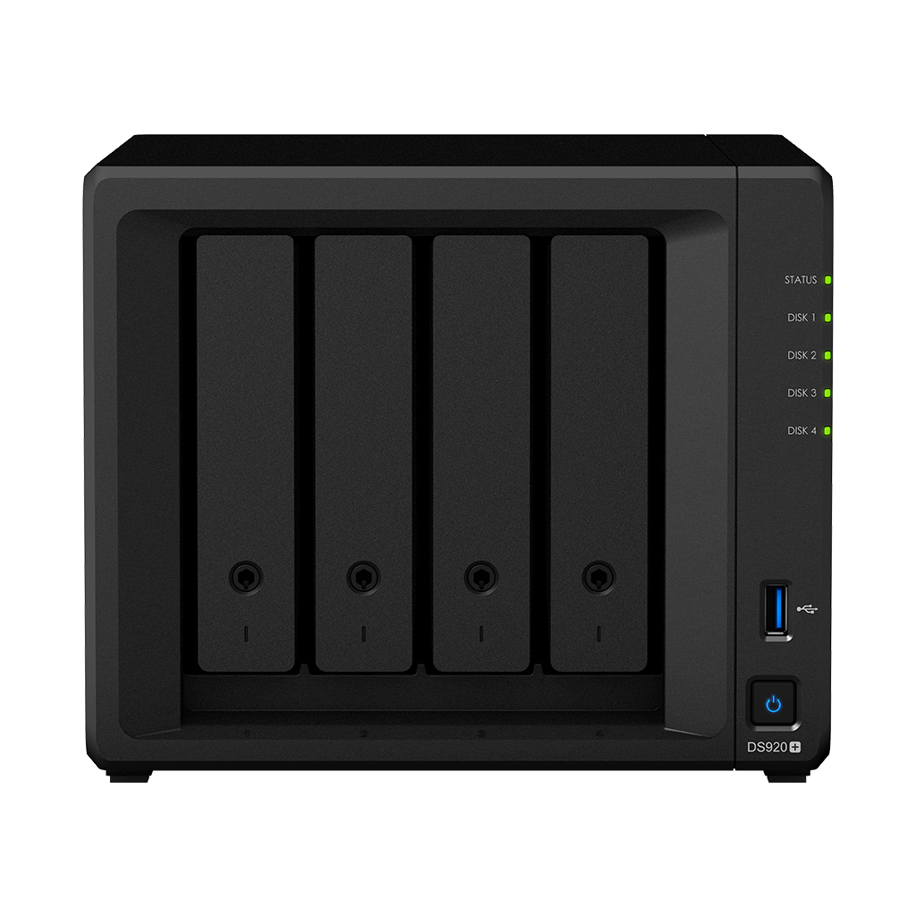 Combo Thiết bị lưu trữ NAS Synology DS920+ kèm 1 ổ cứng Toshiba NAS N300 4TB - Hàng chính hãng