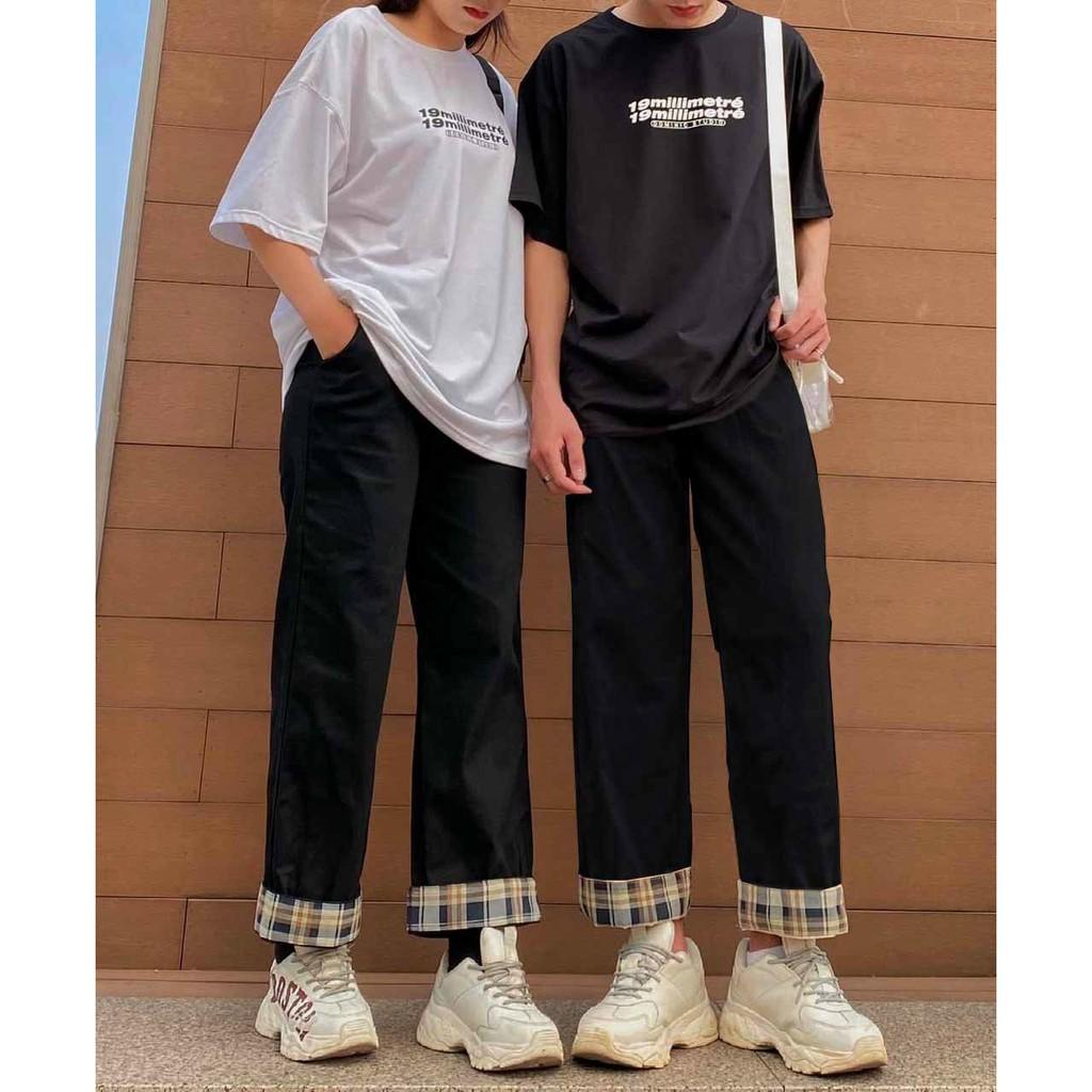 Quần Dài Unisex Vải Trượt Hàn Quốc Cực Ngầu