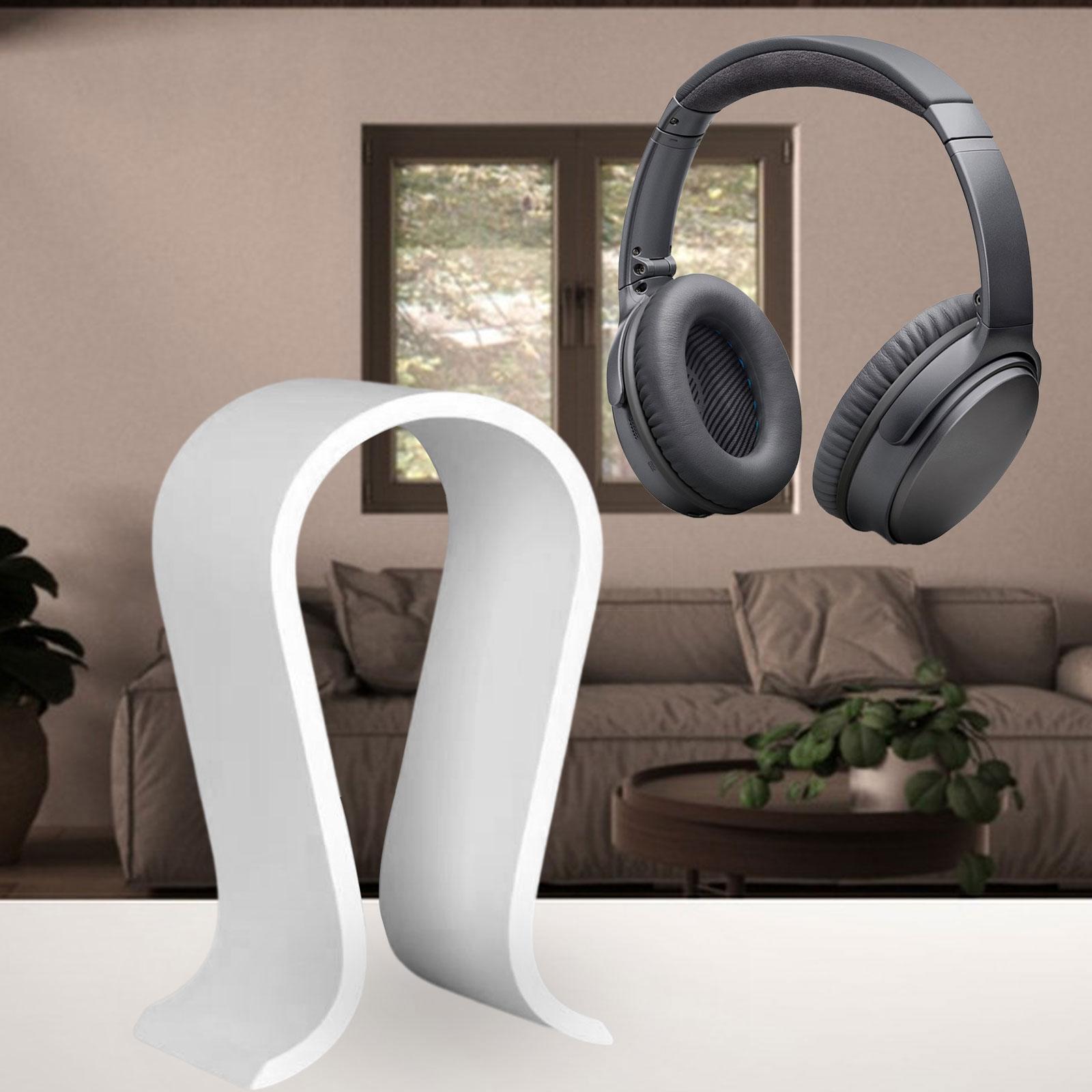 Wooden Headphone Holder Supporting Bar Desk Organizer Headset Display Stand for DJ Headset