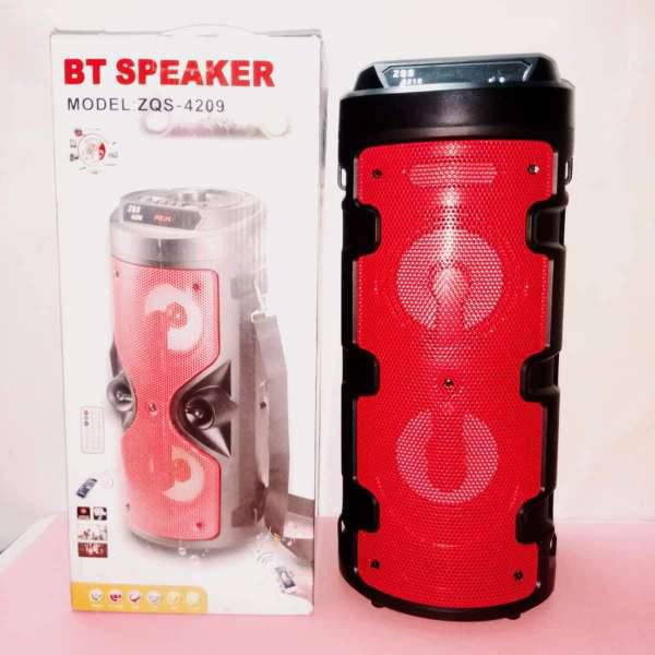 Loa karaoke bluetooth ZQS-4209 2 loa bass - tặng kèm micro dây