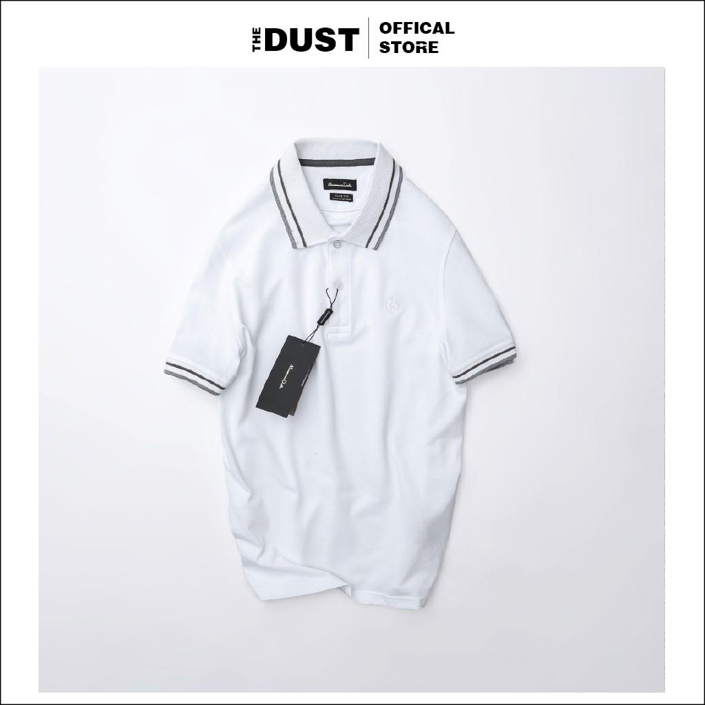 Áo thun polo nam cổ bẻ phối viền MSCV trơn basic, vải cotton cá sâu, form slim fit, trẻ trung, lịch lãm - THE DUST
