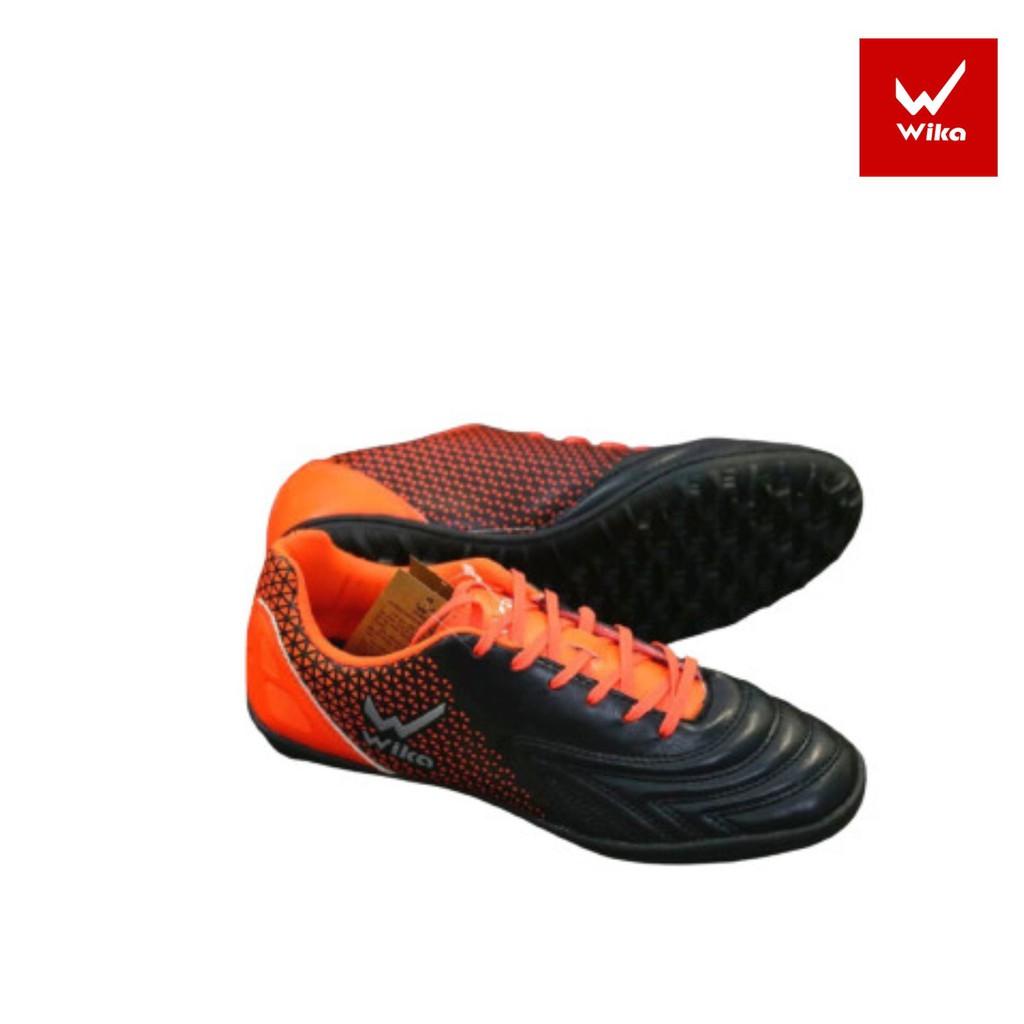 Giày đá bóng cỏ nhân tạo Wika Neo One Đen Cam thể thao nam chính hãng chất lượng - WN004