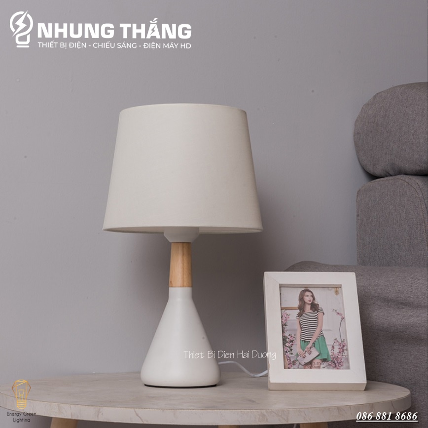 Đèn Ngủ Để Bàn DB-3052 - Kim Loại Cao Cấp - Kiểu Dáng Sang Trọng - Kèm Bóng Led