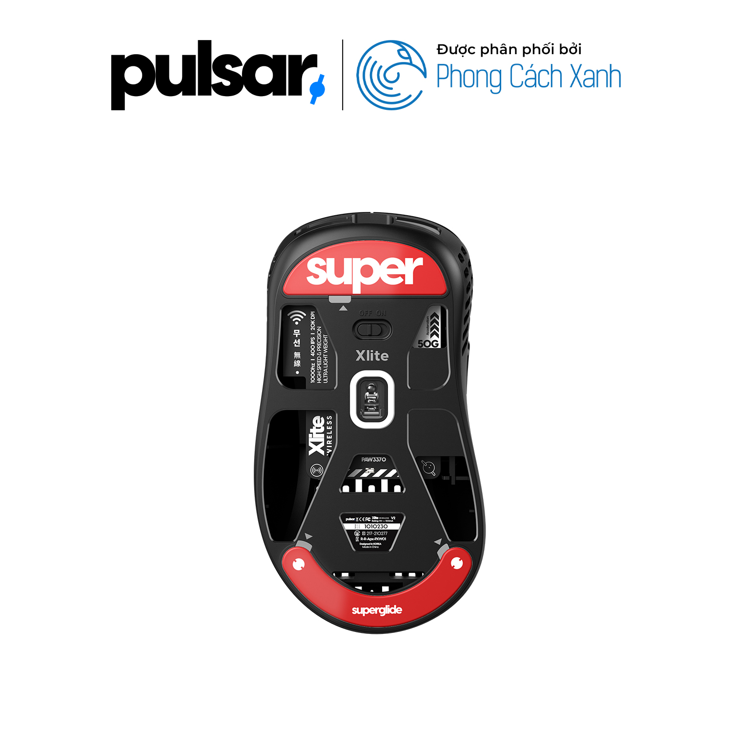 Feet chuột Pulsar Superglide 2 - Pulsar Xlite Wireless Series - Hàng Chính Hãng