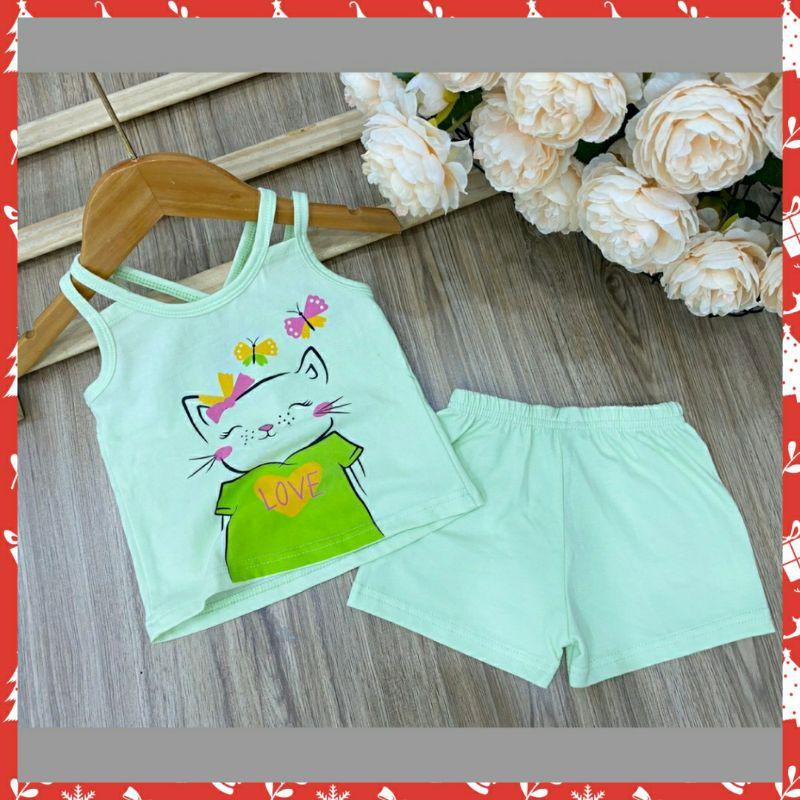 Bộ hai dây bé gái siêu cưng- Đồ bộ trẻ em