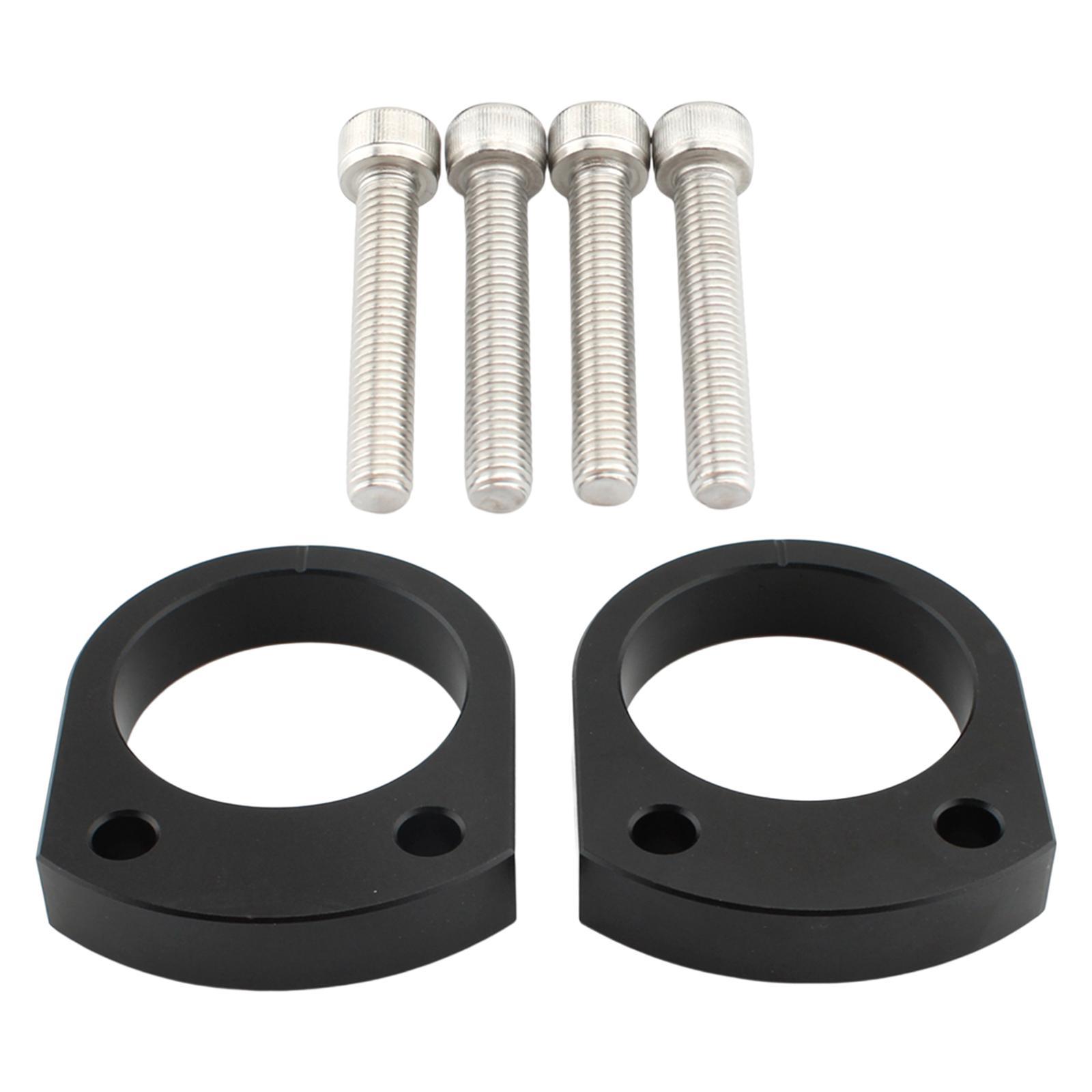 2 Pieces Handlebar Risers, Handlebar Clamp 14mm Aluminum Alloy Adapters Handle Bar Riser Clamp for  Zzr1400 Motorbike Accessories