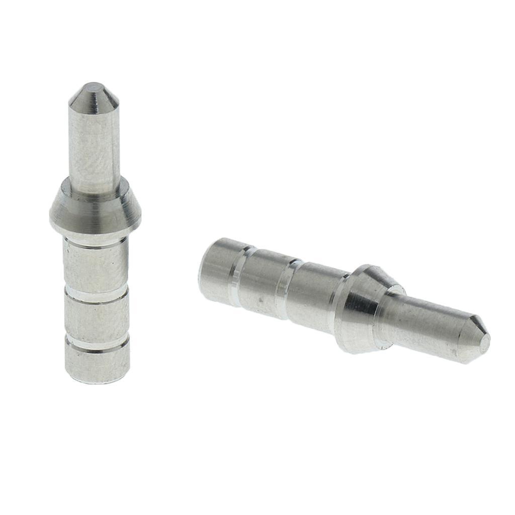 Set of 20 Pcs Archery Pin Nock Adapter for 4.2 mm Arrow Shaft - Silver