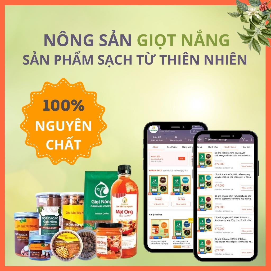 Bột cacao nguyên chất, nguyên liệu làm bánh cacao giảm cân từ Nông Sản GIỌT NẮNG 500 gram