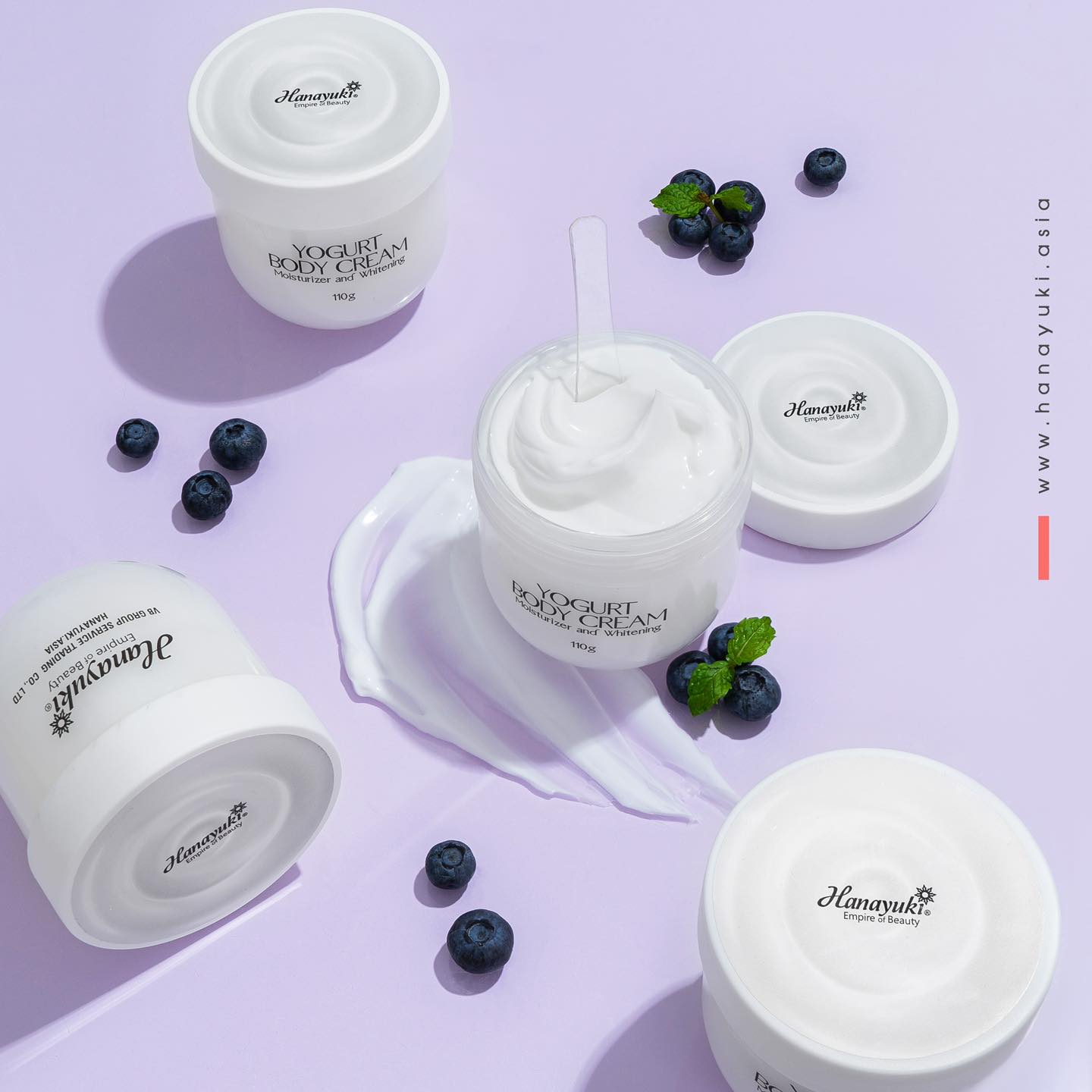 Kem Dưỡng Trắng Da Toàn Thân Body Sữa Chua yogurt Hanayuki 110g