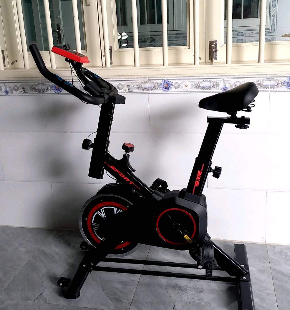 Xe đạp tập thể dục tại nhà HT007 - Xe đạp tập gym tại nhà HT007 chắc chắn, tiết kiệm không gian phù hợp với mọi lứa tuổi