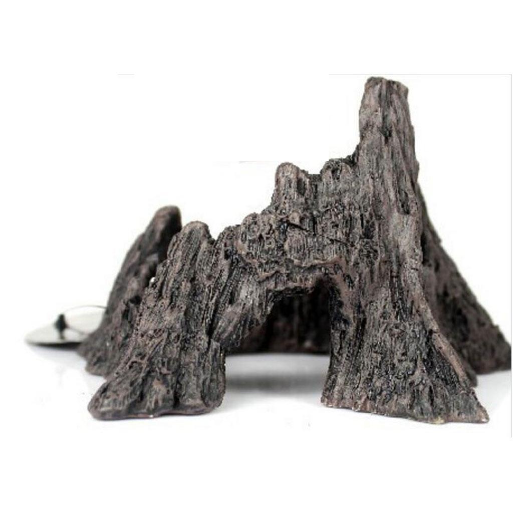 Reptile Terrarium Vivarium Ornament Decor Lizard Spider Hide Cave Mountain
