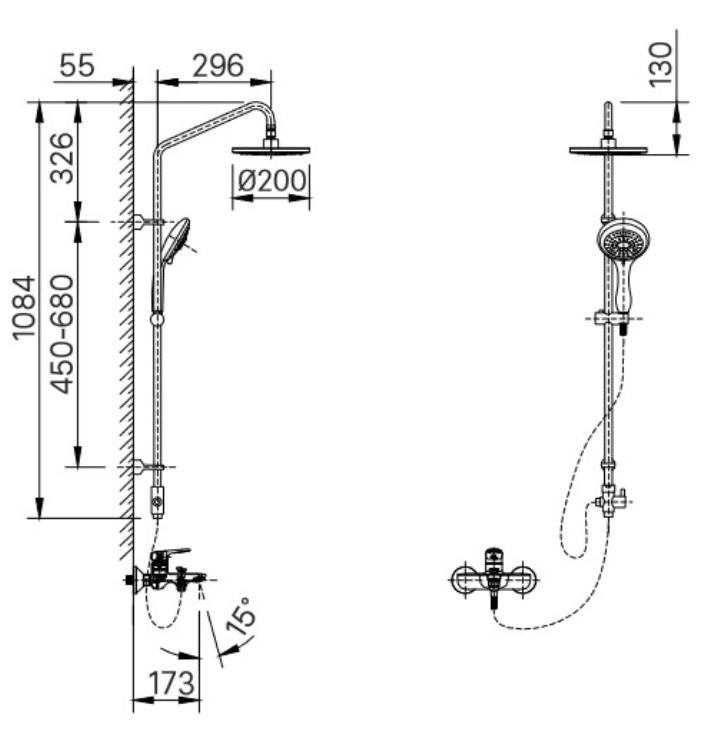 Sen tắm cây nóng lạnh BFV-1405S - series 1400S