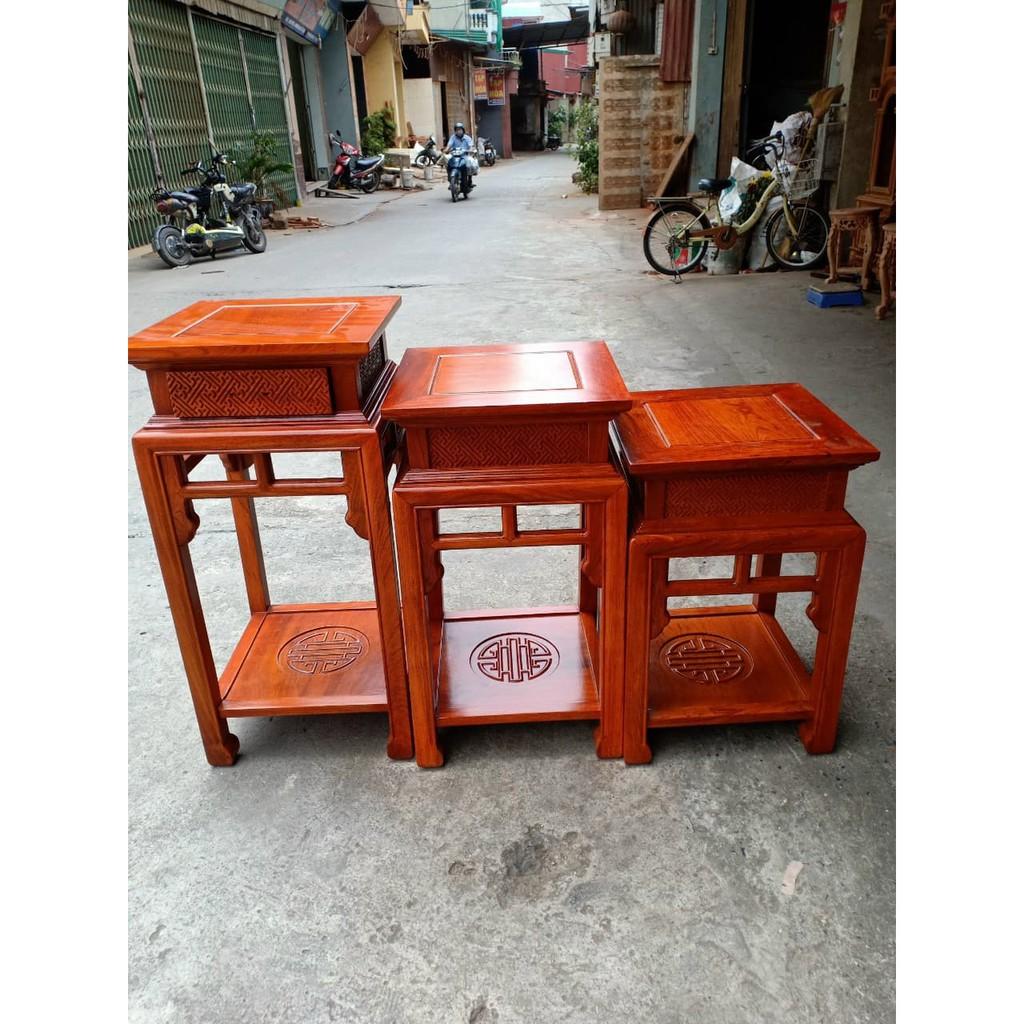 Đôn gấm gỗ hương đá