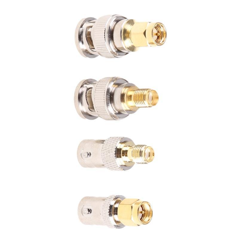 Bộ 4 Đầu Nối SMA Sang BNC Cho Radio Cầm Tay