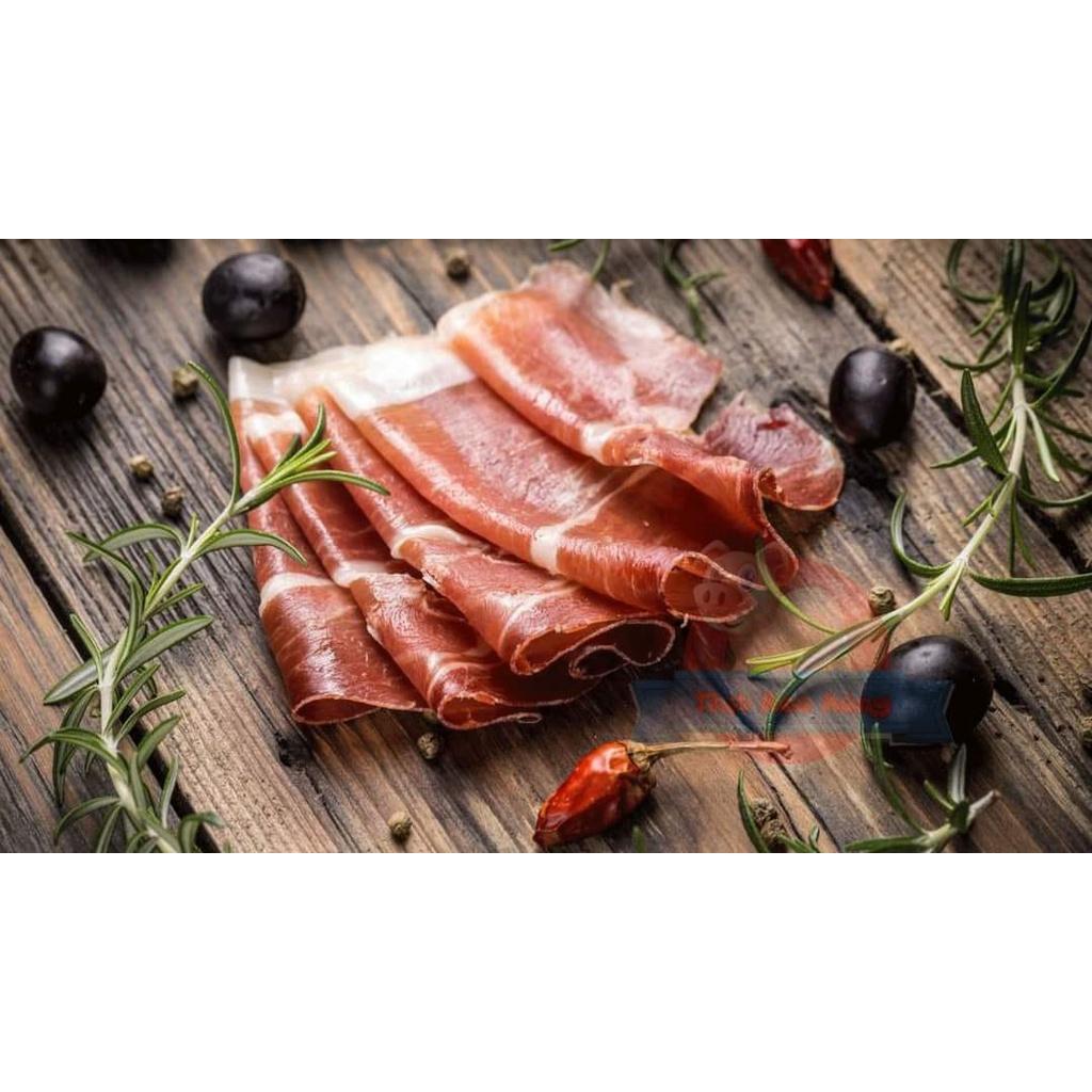 Miếng Đùi Heo Muối Mini Pont Jamon Curado 1.0Kg Túi lưới dao vàng khắc Pont