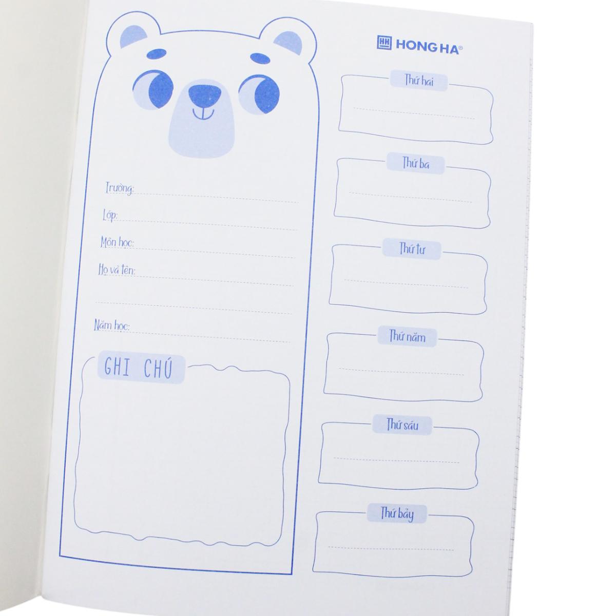 Tập Class Happy Day - 5 Ô Ly Vuông - 96 Trang 58gsm - Hồng Hà 0351 (Mẫu Bìa Giao Ngẫu Nhiên)